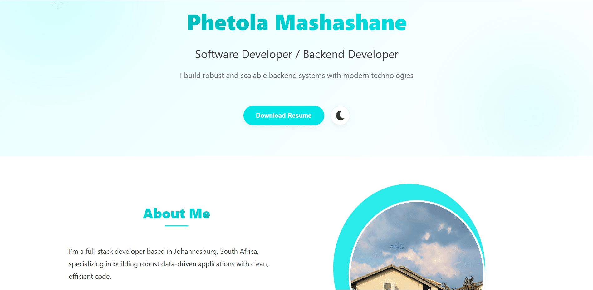 Phetola Mashashane Portfolio